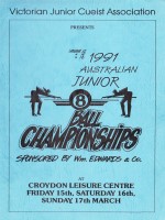 1991 AEBF Junior Championships Cover